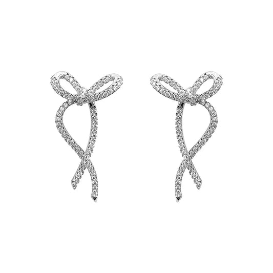 Marta Schleifen Earrings - Silver