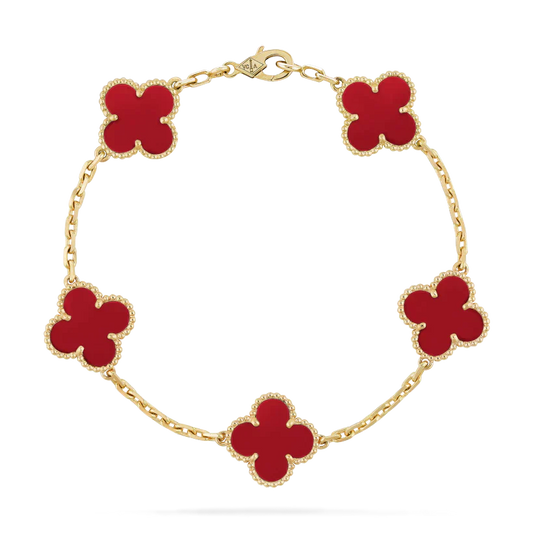 Four-Leaf Clover | Bracelet – Red