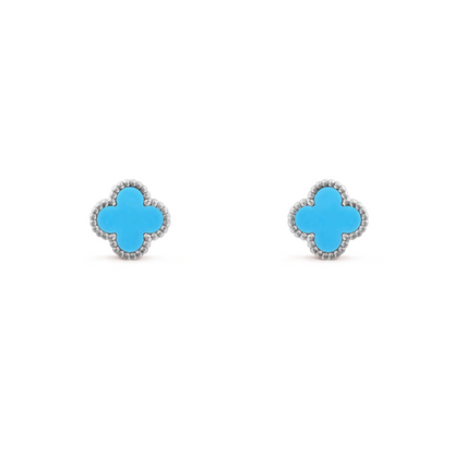 Coki Earrings - Blue / Silver