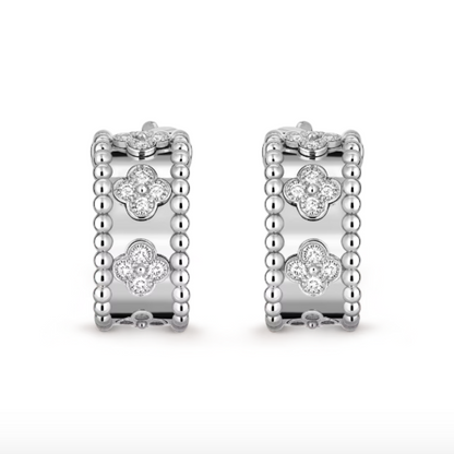 Abby Earrings - Diamond / Silver