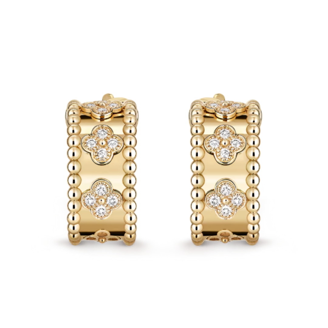 Abby Earrings - Diamond / Gold