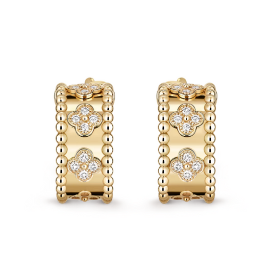 Abby Earrings - Diamond / Gold