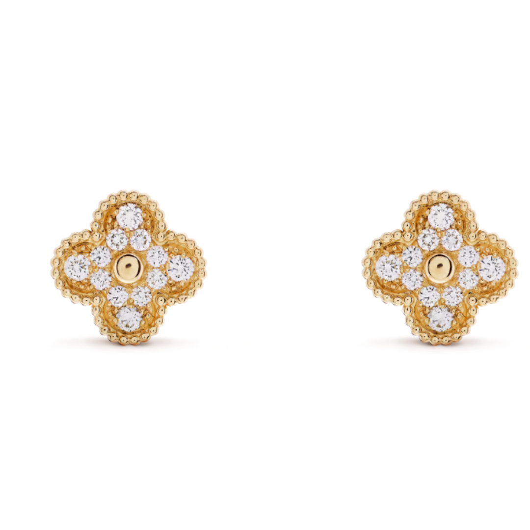 Coki Earrings - Diamond / Gold