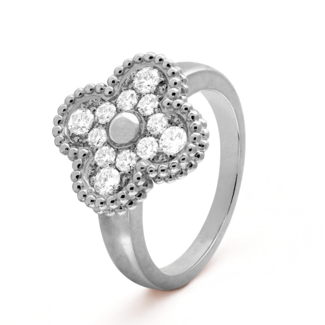 Amber Ring - Diamond / Silver