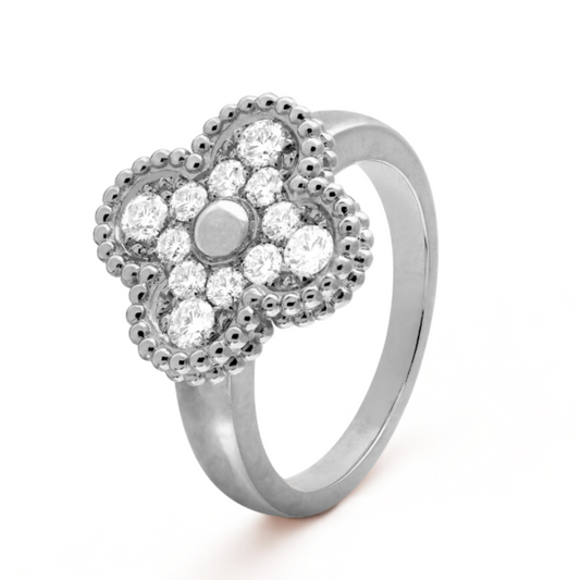 Amber Ring - Diamond / Silver