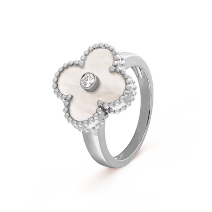 Amber | Ring – White/Silver