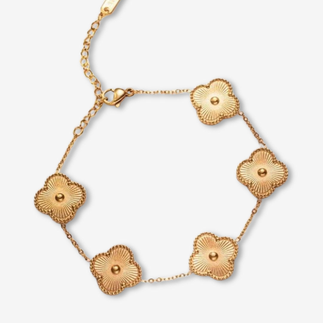 FOUR-LEAF CLOVER BRACELET LUCK GOLD