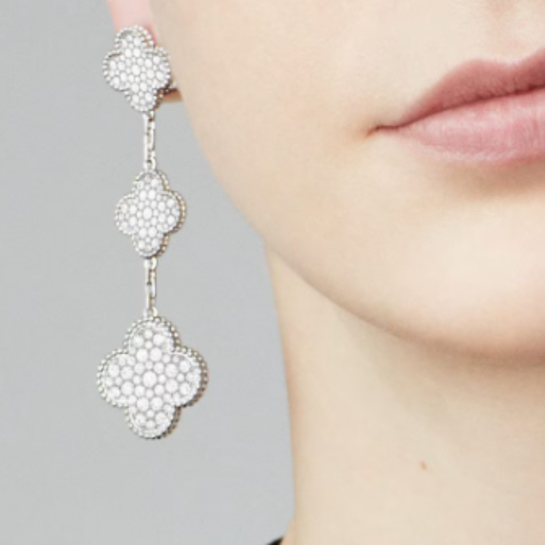 Coki Dreier Earrings - Diamond / Silver