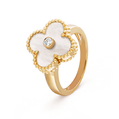 Amber | Ring – White/Gold