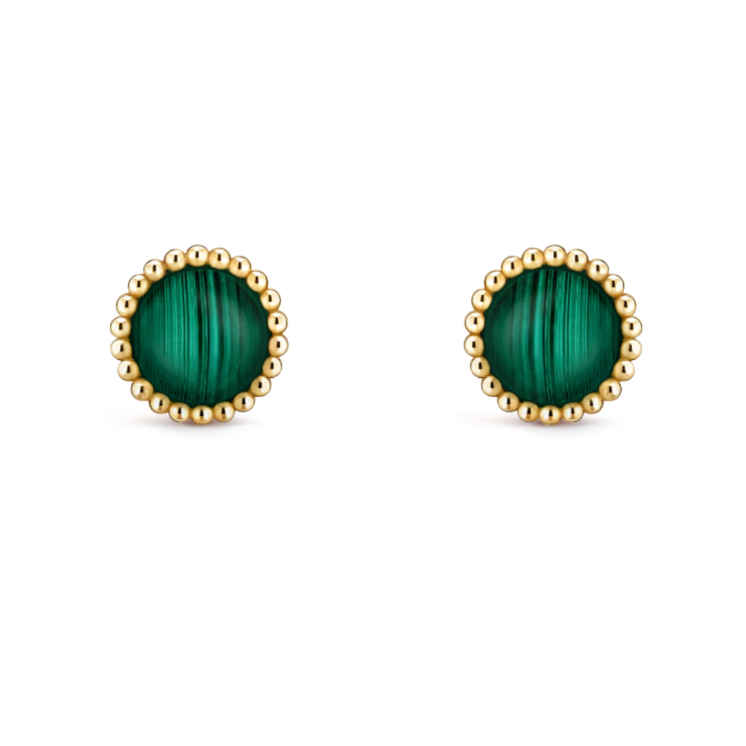 Sassy Earrings - Green / Gold