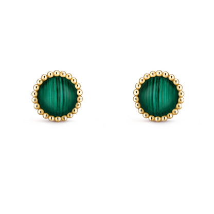 Sassy Earrings - Green / Gold