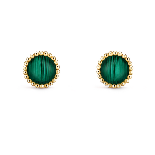Sassy Earrings - Green / Gold