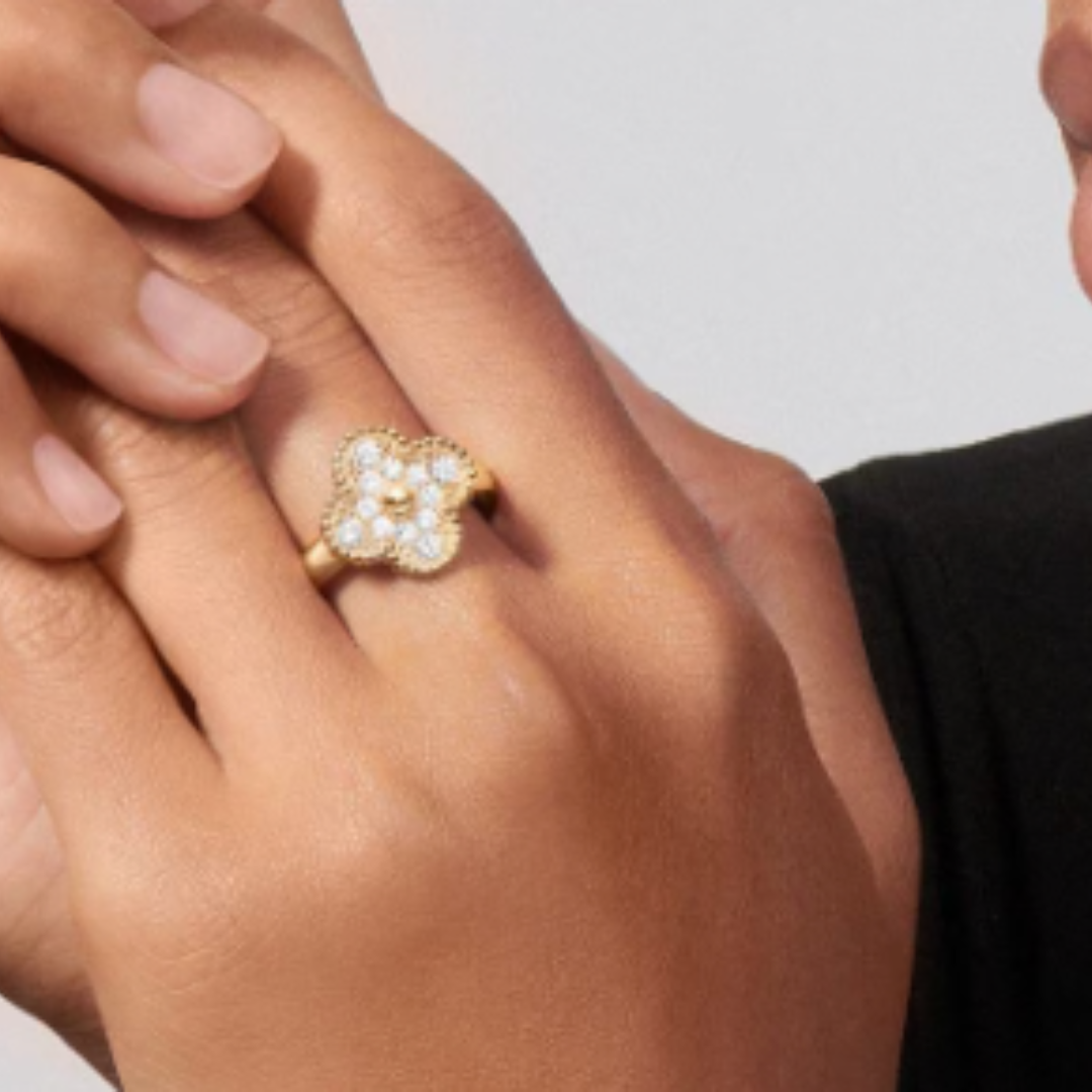 Amber Ring - Diamond / Gold