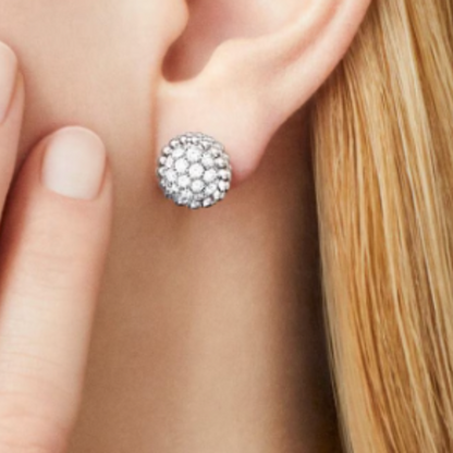 Sassy Earrings - Diamond / Silver