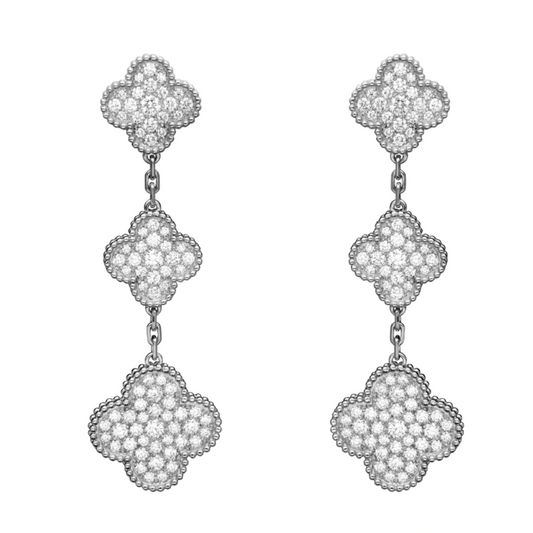 Coki Dreier Earrings - Diamond / Silver