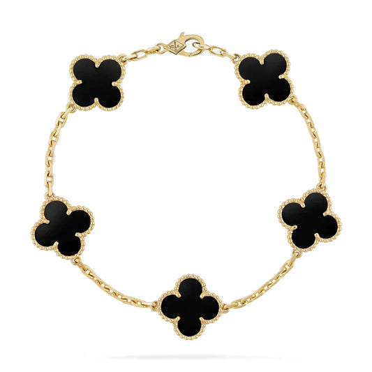 Four-Leaf Clover | Bracelet – Black