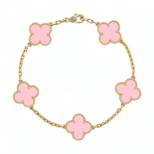 Four-Leaf Clover | Bracelet – Pink