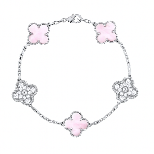 CLOVER | Pink/Silver Bracelet Prestige