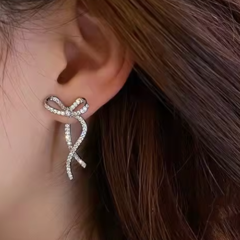 Marta Schleifen Earrings - Silver