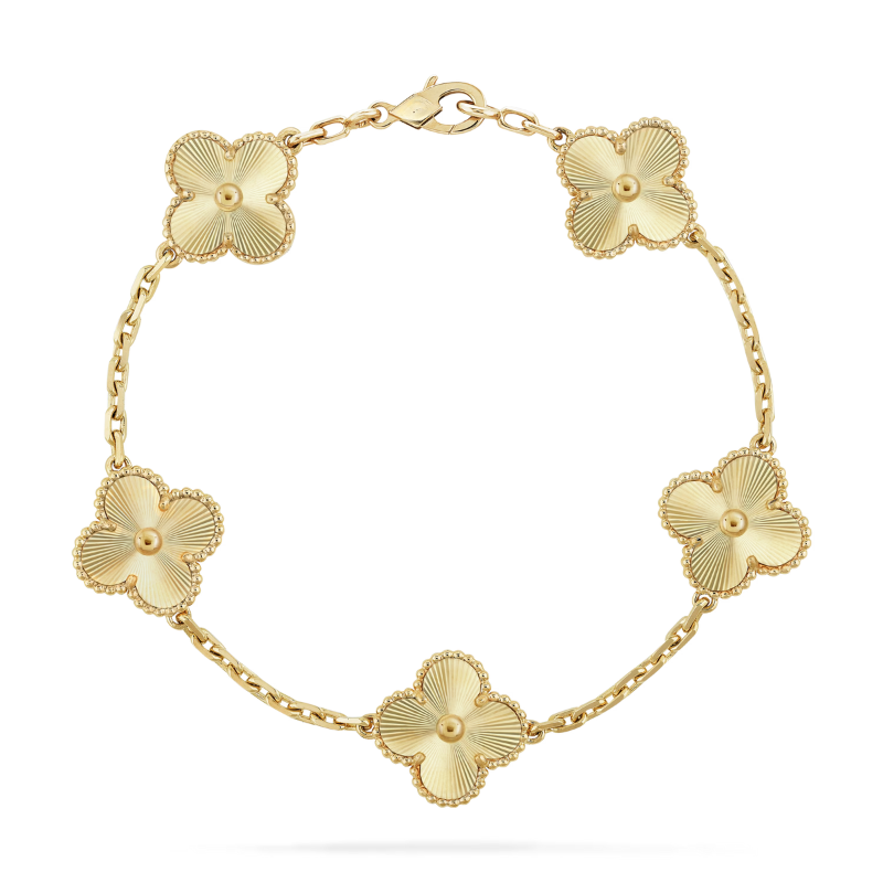 Clover bracelet gold