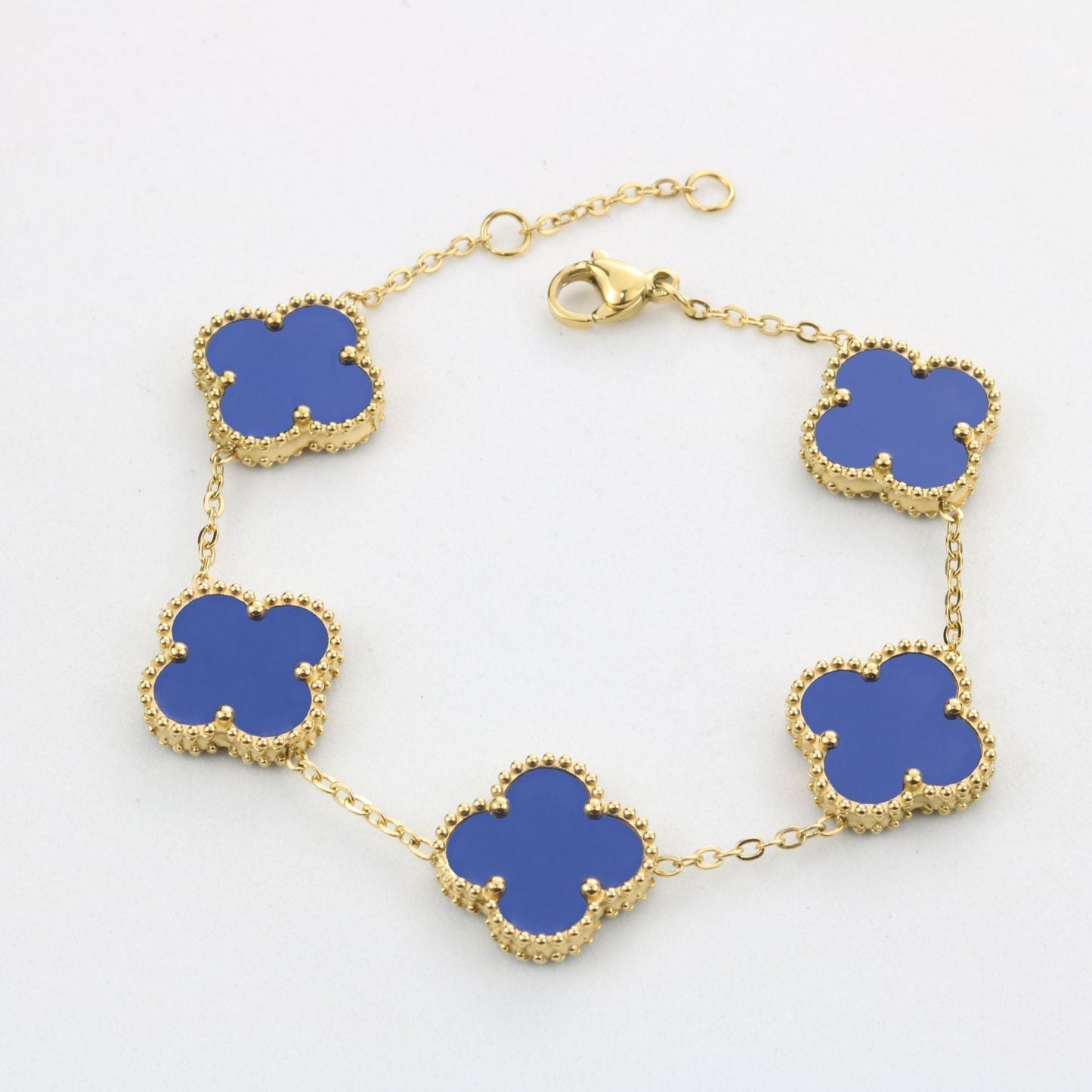 FOUR-LEAF BRACELET LUCKY BLUE
