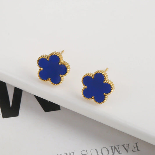 FOUR-LEAF | BLUE EARRINGS
